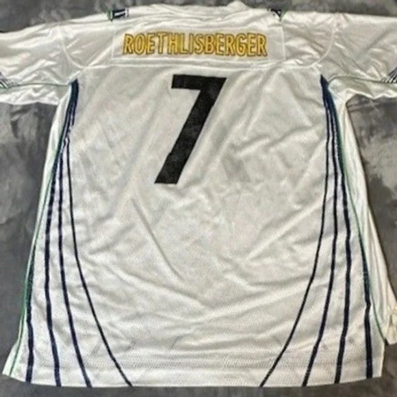 Mens Reebok Ben Roethlisberger Pittsburgh Steelers Super Bowl XLIII Jersey 2XL - Picture 3 of 10